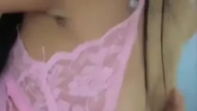 Beautiful, cute and bold girl from Northeastern China performs masturbation show with various props