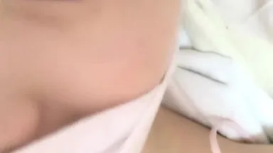 The girl with pink body is touching herself and fingering her pussy for temptation