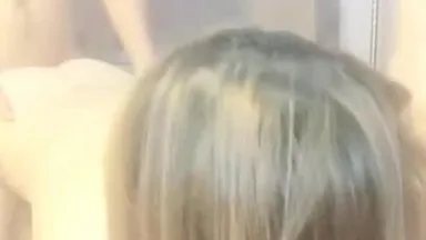 (Xiao Mi Tao Amy) Temperamento cabelo curto óculos âncora 3P sexo apaixonado