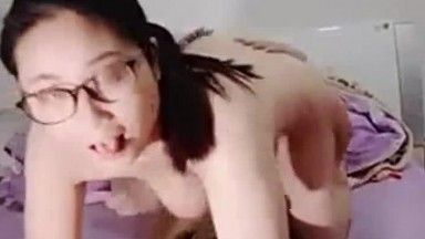 Charming young woman and sex partner have sex show for free