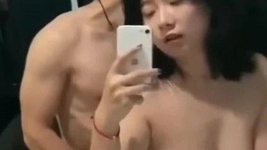 A 50-year-old Chinese language teacher at Zhenjiang Experimental High School fucked a busty female student in the bathroom~ She screamed and could cum!