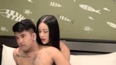 Tattooed hunk brothers have sex with Thai sisters