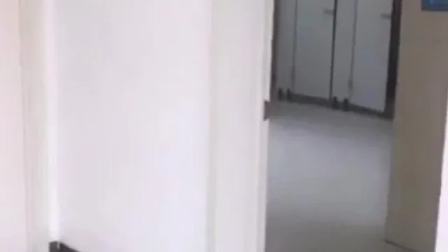 Une travailleuse travaille à temps partiel comme présentatrice et séduit un instructeur de fitness pour lui baiser la chatte dans les toilettes des femmes. C'est censé se faire en plein air. Il y a des ouvriers verts qui plantent des arbres.