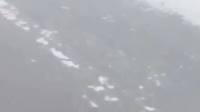 Senos tiernos y blancos de brotes de bambú, interpretación del drama de celebridades de Internet de esperar un auto Didi al costado de la carretera en un día frío y el auto del conductor temblando y gimiendo de éxtasis